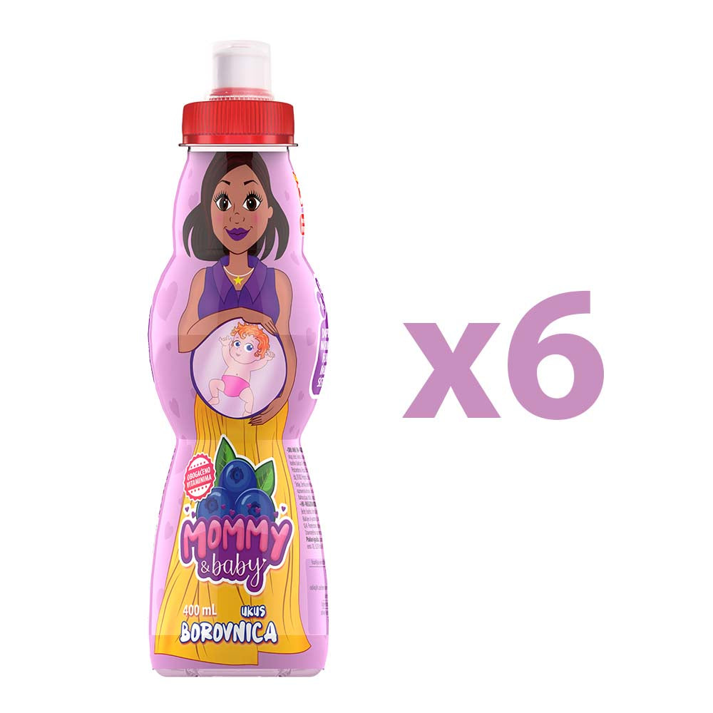 Mama i beba Borovnica 0,4l (transportno pakovanje 6x 0,4l )